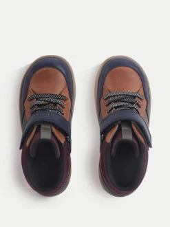 Start-Rite sport Orbit Bottes décontractées à bande déchirée à taille basse marron pour enfant