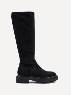 Suede noire - Bottes extensibles Linzi Hallie hautes