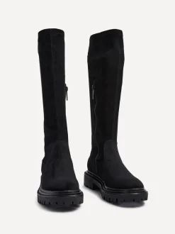 Suede noire - Bottes extensibles Linzi Hallie hautes