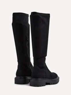 Suede noire - Bottes extensibles Linzi Hallie hautes