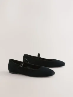 Suede noire - Chaussures Mary Jane en cuir à bout carré Forever Comfort®