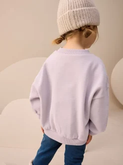 Sœur violet lilas - Sweat à col ras du cou (3mths-7yrs)