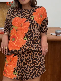 Sweat-shirt Never Fully Dressed en coton coquelicot