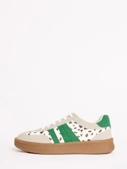 Tache blanche - Baskets de sport Friends Like These à lacets rétro à semelle en gomme