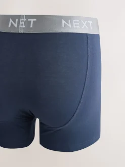 Taille bleu marine métallisée - Boxer en coton riche 10 Lot