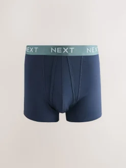 Taille bleu marine métallisée - Boxer en coton riche 10 Lot