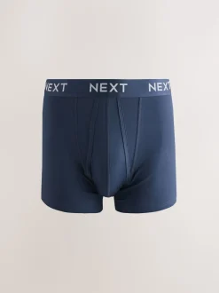 Taille bleu marine métallisée - Boxer en coton riche 10 Lot