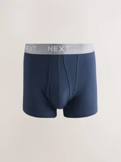 Taille bleu marine métallisée - Boxer en coton riche 10 Lot