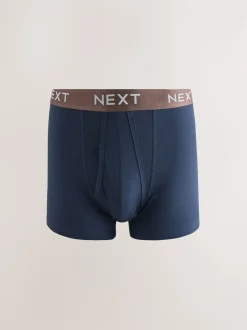 Taille bleu marine métallisée - Boxer en coton riche 10 Lot