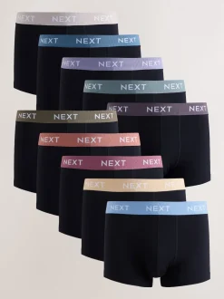 Taille bleue/verte/jaune - Boxers hipsters riches en coton mélangé