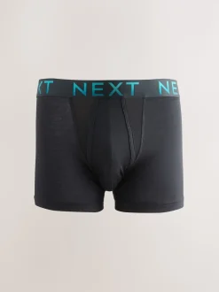 Taille Noir à texte Ombre - Boxers hipsters riches en coton mélangé