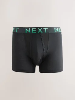 Taille Noir à texte Ombre - Boxers hipsters riches en coton mélangé