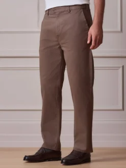 Taupe (Taupe) - Ajustement droit - Pantalon chino Ultimate