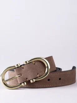 Taupe (Taupe) - Ceinture Lakeland Leather Bowness en daim à double boucle