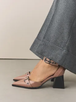 Taupe (Taupe) - Chaussures à talons carrés Forever Comfort® à bout pointu