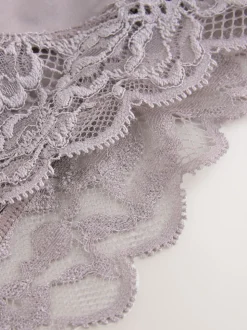 Taupe (Taupe) - Culotte haute Ultimate Comfort à dos en dentelle