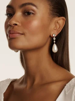 Ted Baker Pearsti : Pendants d'oreilles avec perles de cristal