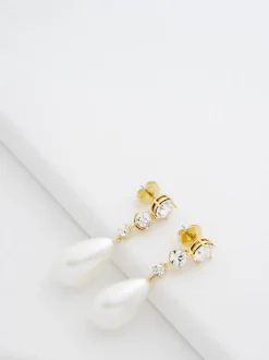 Ted Baker Pearsti : Pendants d'oreilles avec perles de cristal