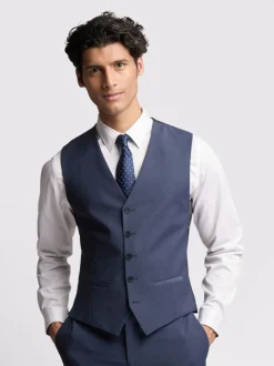 Ted Baker Tailoring Bleu Premium Panama Gilet