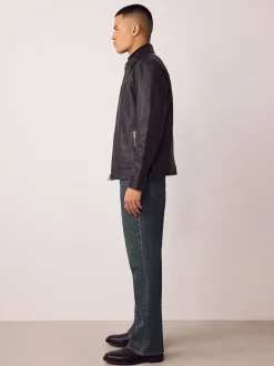 Teinte foncée - Bootcut - délavé vintage Denim Jeans