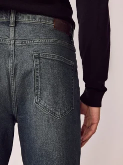 Teinte foncée - Bootcut - délavé vintage Denim Jeans