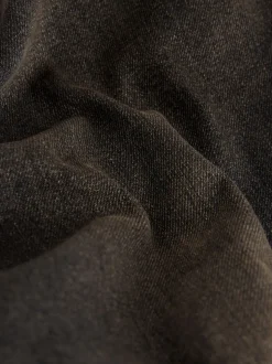 Teinte marron - Ajustement droit - délavé vintage Denim Jeans