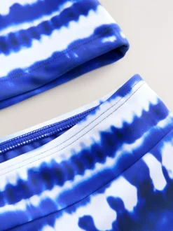 Teinture bleue de cravate - Ensemble de bain Sunsafe Rash Gilet et short (3-16ans)