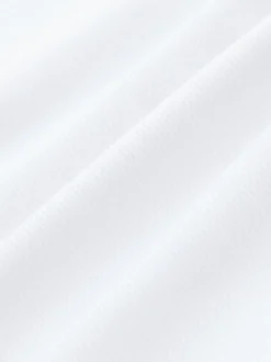 Texture moucheté blanc/bleu - Slim Fit (Slim Fit) - Ensemble chemise élégante, cravate et mouchoir de poche en coton mélangé