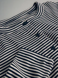 The Set 2 pack hauts boutonnés à manches longues et pantalons à cordon de serrage ensemble