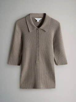 The Set lot de 3 Hauts côtelés en maille