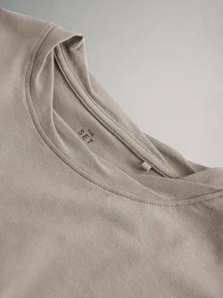 The Set lot de 3 t-shirts à manches longues à col torsadé