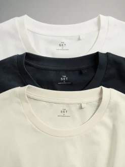 The Set lot de 3 t-shirts en jersey et pyjamas en flanelle