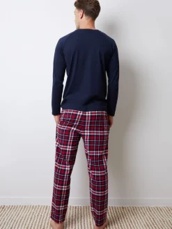 Threadbare Ensemble de Pyjamas long à Carreaux Lot de 2