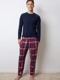 Threadbare Ensemble de Pyjamas long à Carreaux Lot de 2