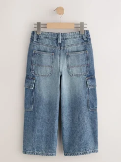 Tint denim - Jean cargo en denim super large (3-16ans)
