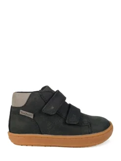 Toezone Grayson Garçons Nubuck Cuir Rip Tape Noir Bottes