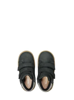 Toezone Grayson Garçons Nubuck Cuir Rip Tape Noir Bottes