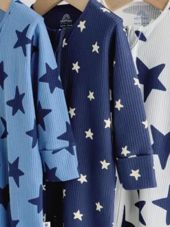 Étoile de marine - Lot de 3 dors-bien bébé à fermeture éclair bidirectionnelle (0-2ans)