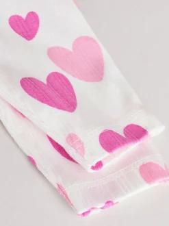 Étoile rose - Lot de 5 bodies à manches longues pour bébé