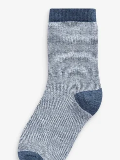 Étoiles bleues - Paquet de chaussettes en coton riche 7