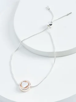 Ton or rose/ton argenté - Bracelet extensible à cœur