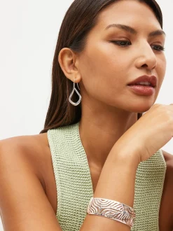 Tonalité argentée - Boucles d'oreilles Tear Drop