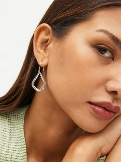 Tonalité argentée - Boucles d'oreilles Tear Drop