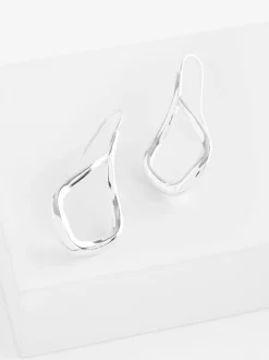 Tonalité argentée - Boucles d'oreilles Tear Drop