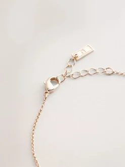 Tonalité d'or - Bracelet de cheville avec cœur pavé