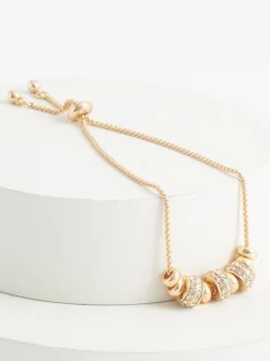 Tonalité d'or - Bracelet pully scintillant avec maïs soufflé perlé
