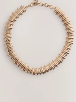 Tonalité d'or - Collier à col cranté