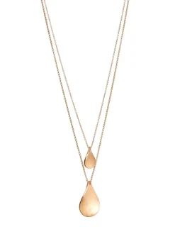 Tonalité d'or - Collier à deux niveaux Petal