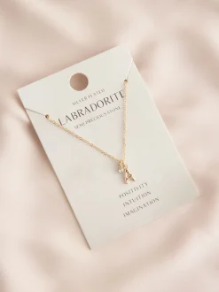 Tonalité d'or - Collier à initiale