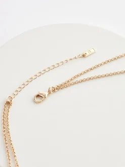 Tonalité d'or - Collier double épaisseur à découpe